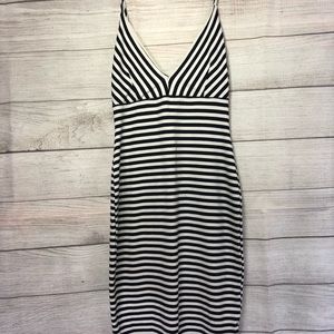 Low cut Striped Dress